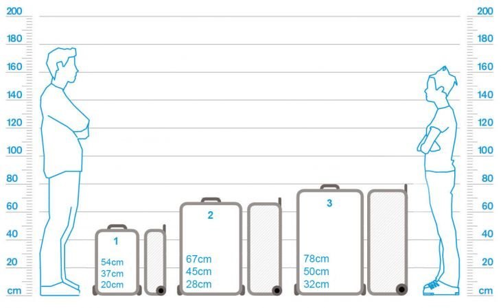 Delsey Luggage Size Chart