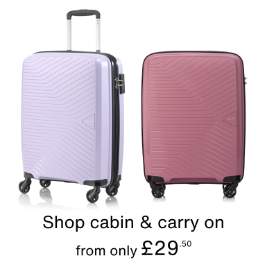 Shop cabin suitcases from only £29.50