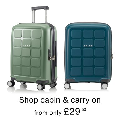 Shop cabin suitcases from only £29.50