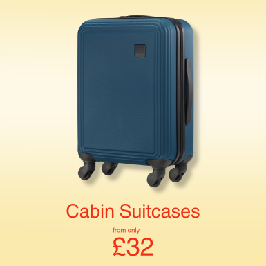 Shop cabin suitcases from only £29.50