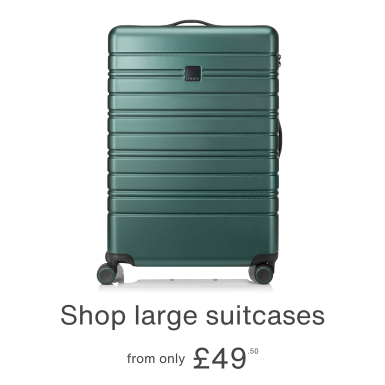 Shop large suitcases from only £49.50