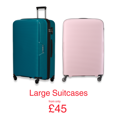 Shop large suitcases from only £49.50