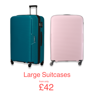Shop large suitcases from only £49.50