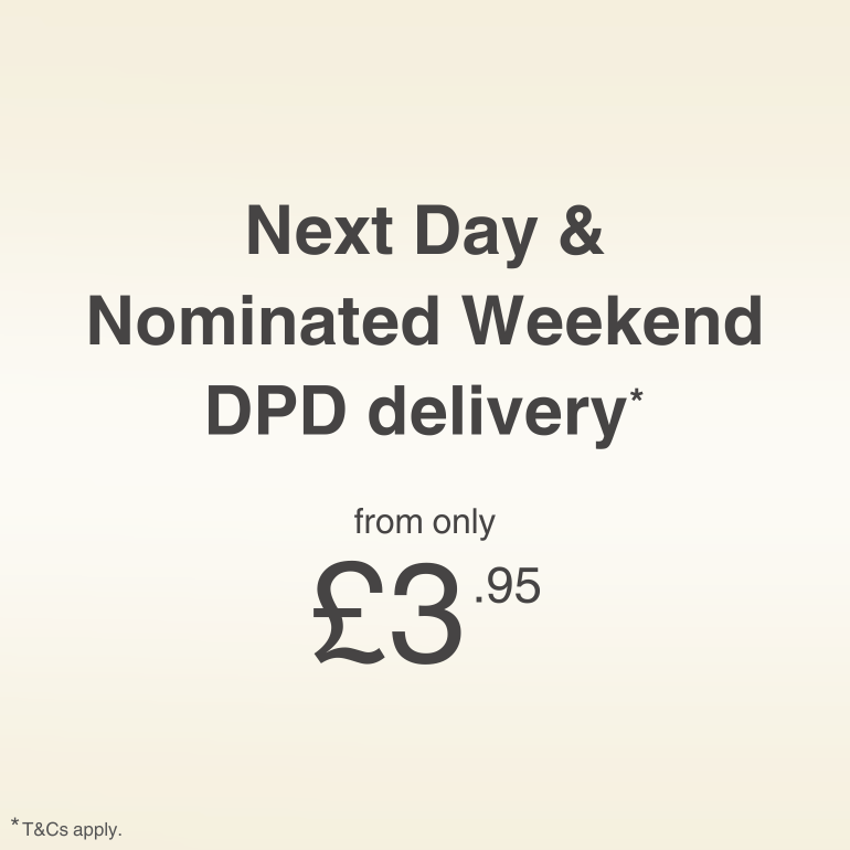 Next day & nominated weekend delivery now available