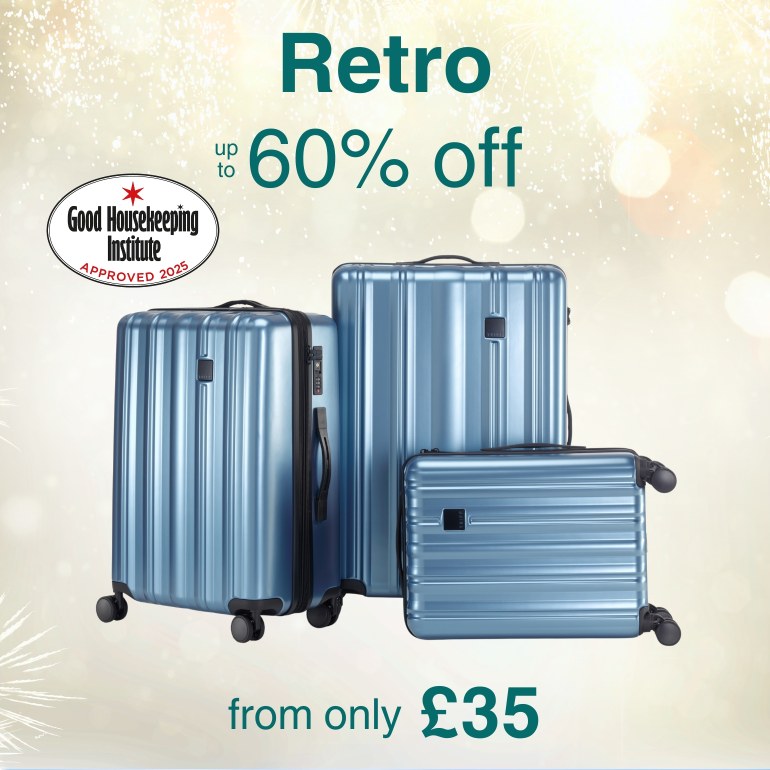Shop Retro, up to 60% off, from only £35. Good Housekeeping Approved luggage