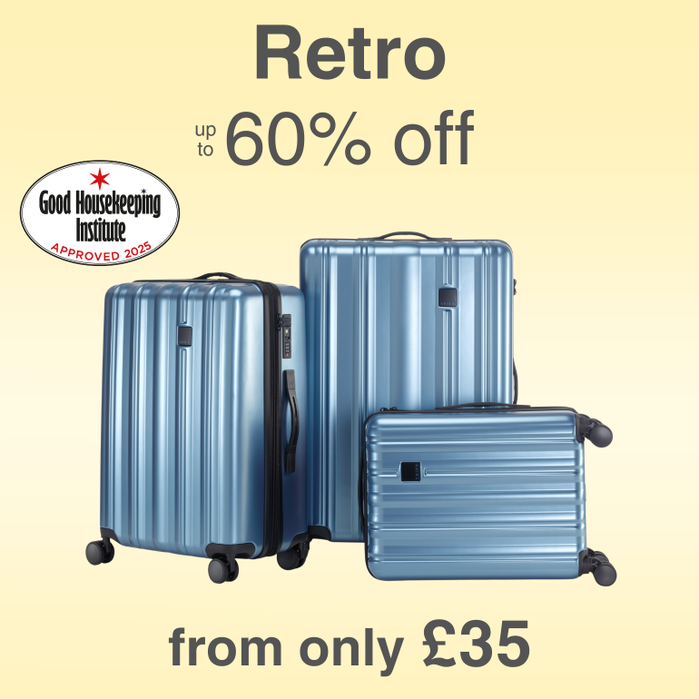 Shop Retro, up to 60% off, from only £35. Good Housekeeping Approved luggage