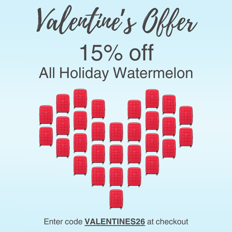 Valentine's Offer, take an extra 15% off all Holiday Watermelon, use code VALENTINES26 at checkout