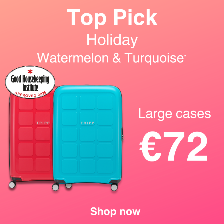 Shop Holiday 8 Watermelon & Turquoise Larges €72. Good Housekeeping Approved.