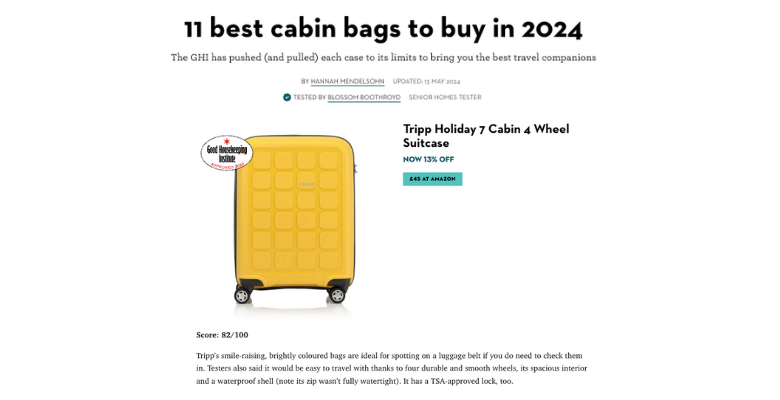 Good Housekeeping - Best Cabin Bags