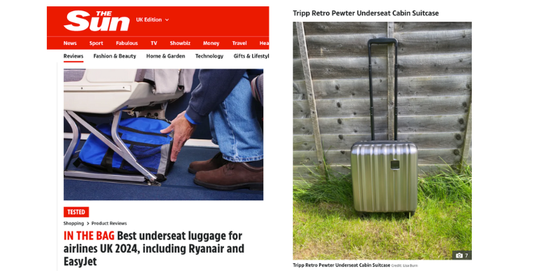 The Sun - Best Underseat Suitcases