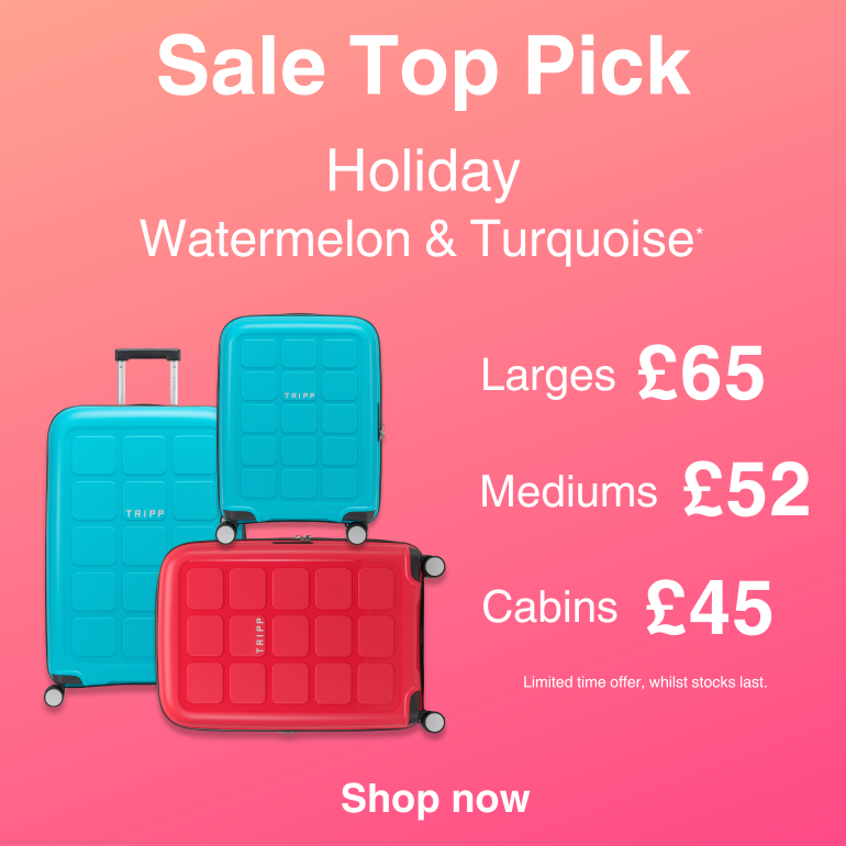 Shop Holiday 8 Watermelon & Turquoise Larges £59.50. Good Housekeeping Approved.