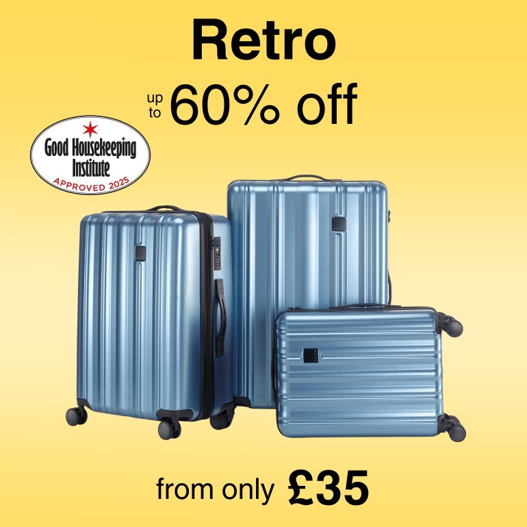 Shop Retro, up to 60% off, from only £35. Good Housekeeping Approved luggage