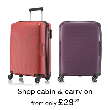 Shop Cabin Suitcases from only £29.50