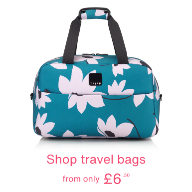 Shop travel bags, from only £7.50