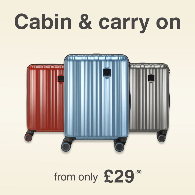 Shop Cabin Suitcases from only £29.50