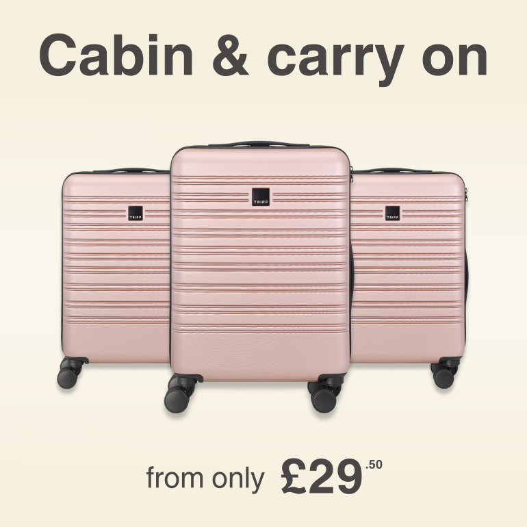 Shop Cabin Suitcases from only £29.50