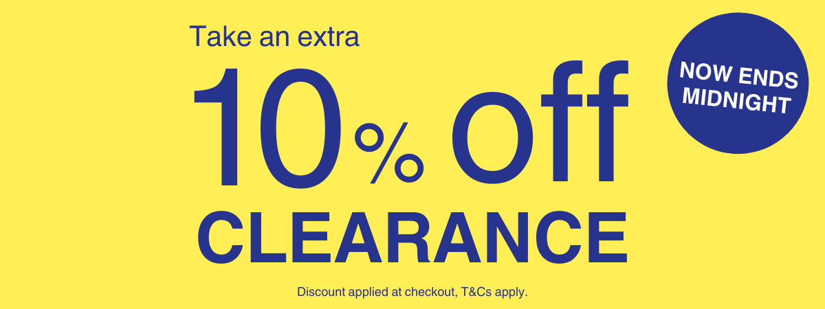 Shop Clearance, get up to 60% off, from only £12