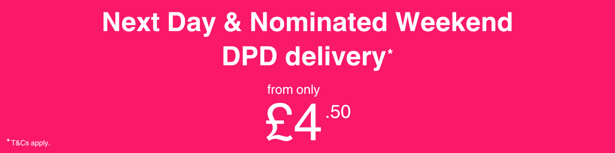 Next Day & Weekend Delivery, from only £4.50