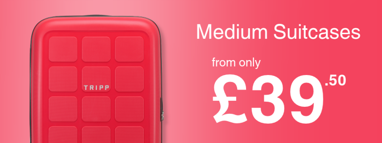 Shop Medium Suitcases from only £39.50