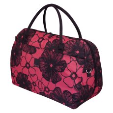 Tripp rose/navy ' Outline Pansy' large holdall Tripp rose/navy ' Outline Pansy' large holdall