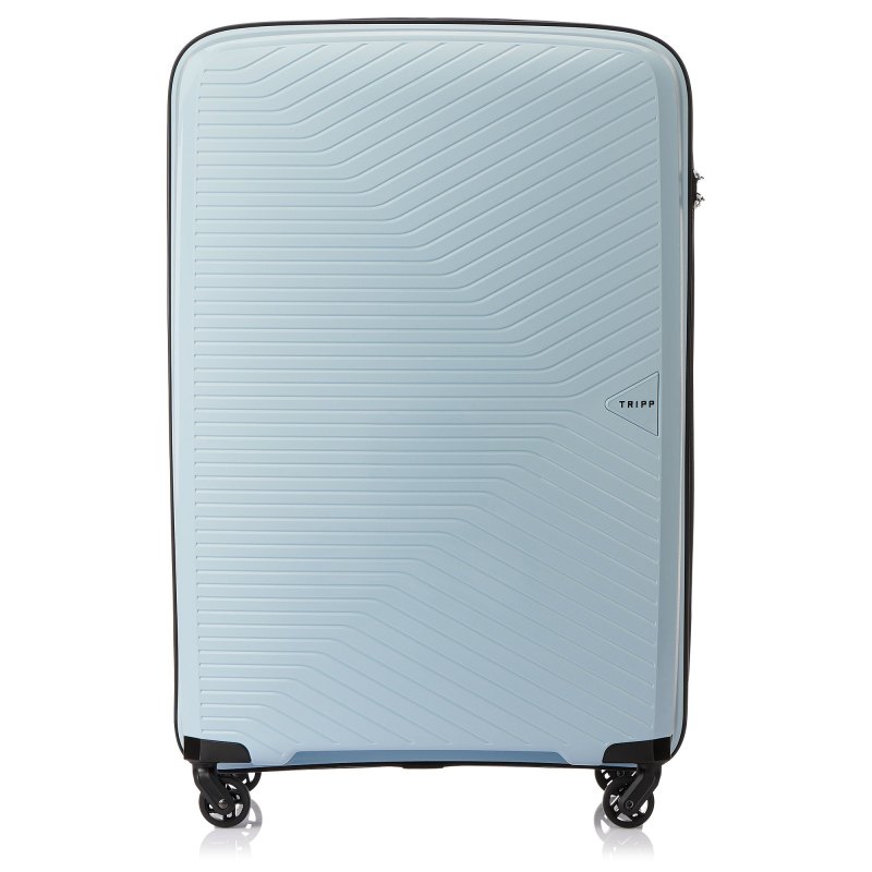 Chic Large 4 wheel Suitcase 77cm ICE BLUE