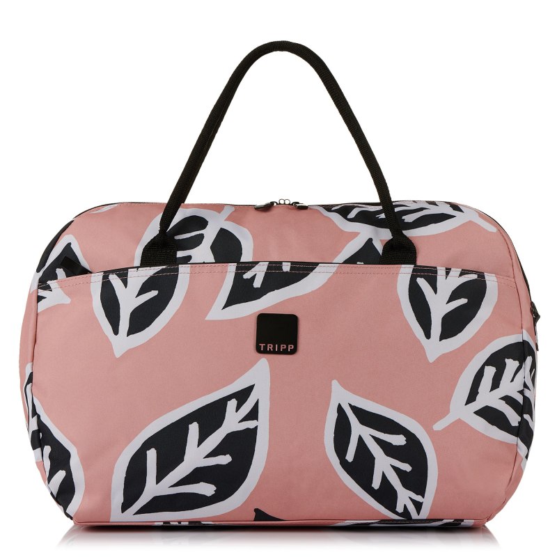 Bold Leaf Hard Large Holdall BLOSSOM/BLACK