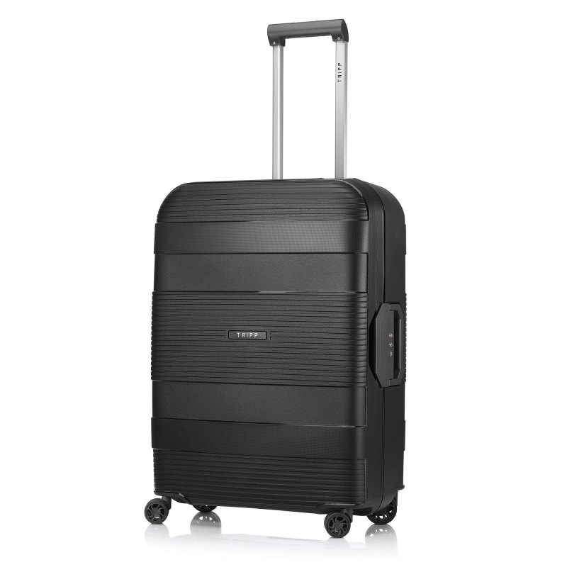 Supreme Lock Medium 4 wheel Suitcase-65cm-BLACK