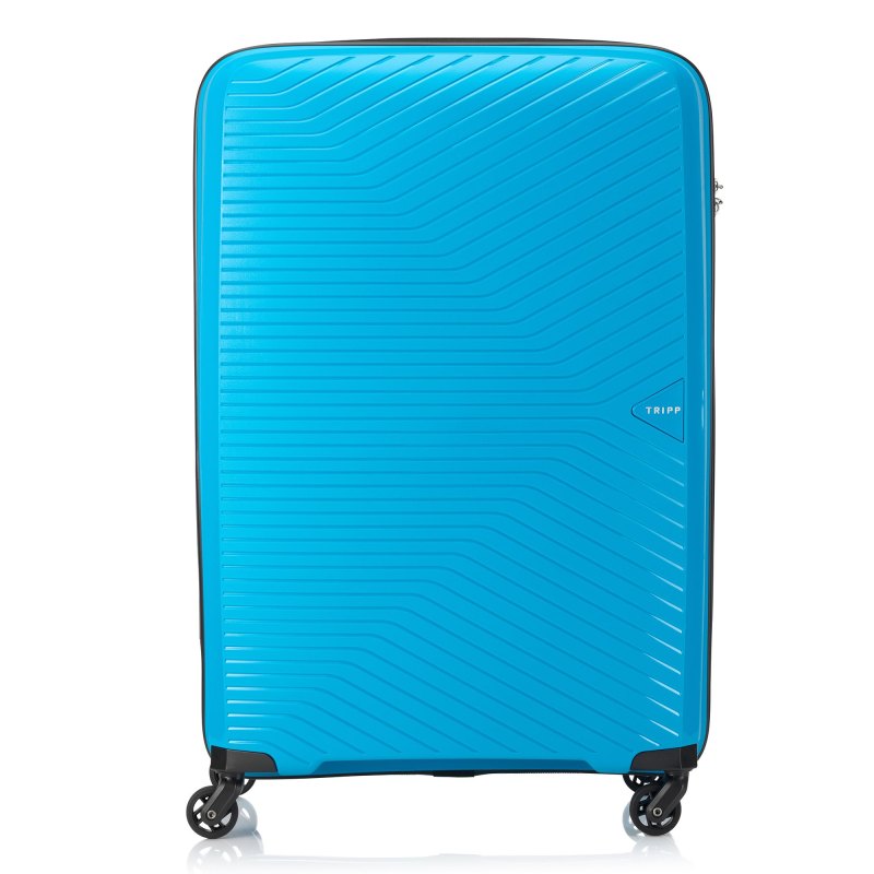Chic Large 4 wheel Suitcase 77cm OCEAN BLUE