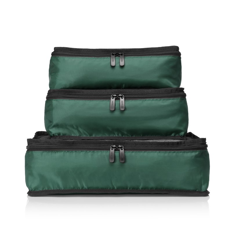 Tripp Forest Green Packing Cubes (Set Of 3) Tripp Forest Green Packing Cubes (Set Of 3)