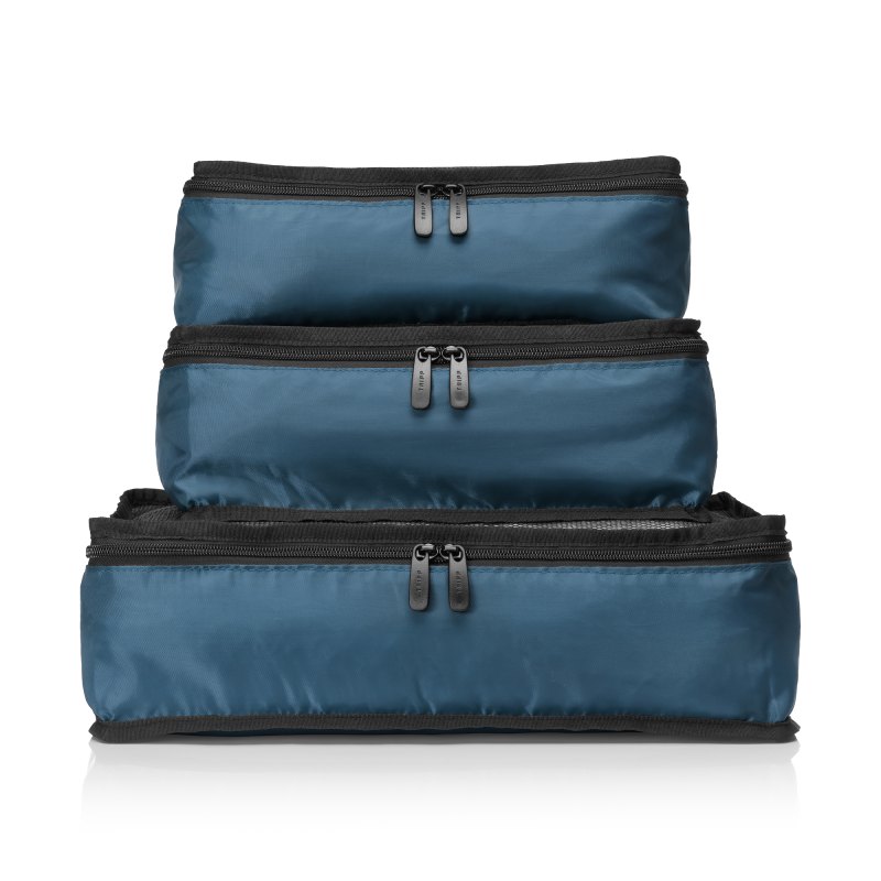 Tripp Dark Sea Blue Packing Cubes (Set Of 3) Tripp Dark Sea Blue Packing Cubes (Set Of 3)