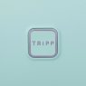 Tripp Tripp Aqua 'World' Large 4 Wheel Suitcase