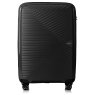 Chic Medium 4 wheel Suitcase 67cm Expandable BLACK