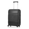 Supreme Lock Cabin 4 wheel Suitcase-56cm-BLACK