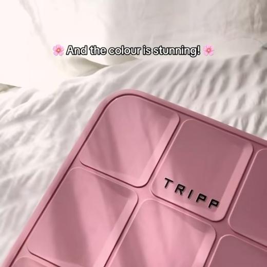 BRB just packing for our next trip 💗🌸 #trippluggage #travelwithtripp #travel #getaway #packing