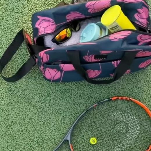 Who said Tripp bags were only for travelling! 🎾🩷 #trippluggage #travelwithtripp #tennisbag